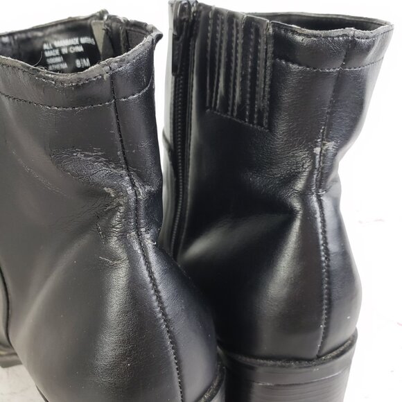 Vintage Mootsies Tootsies Booties Vegan Leather Chunky Y2K Square Toe size 8.5M - Picture 13 of 15